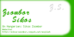 zsombor sikos business card